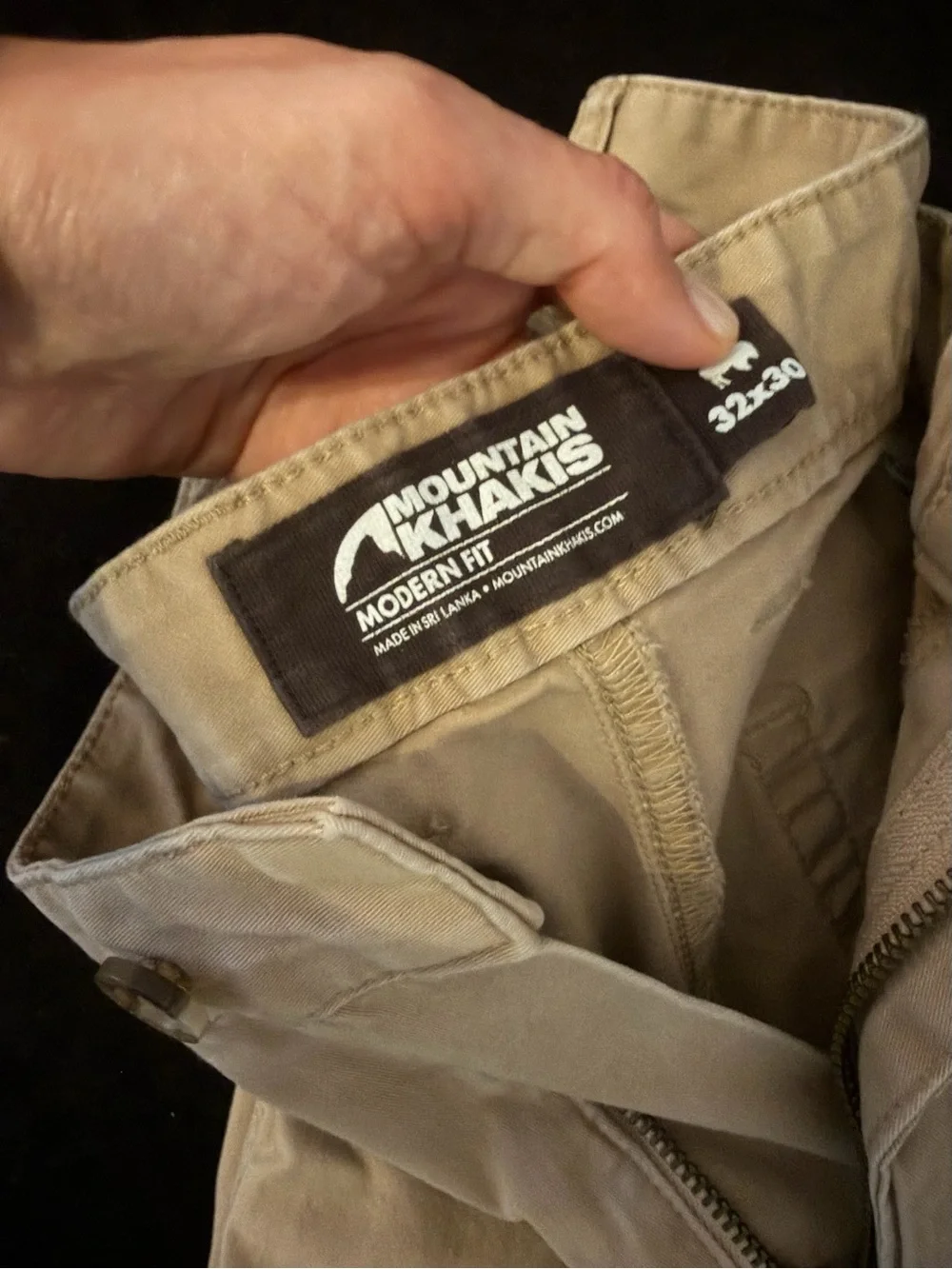 Men's Mountain Khaki Modern Fit Pants in Khaki - 32x30